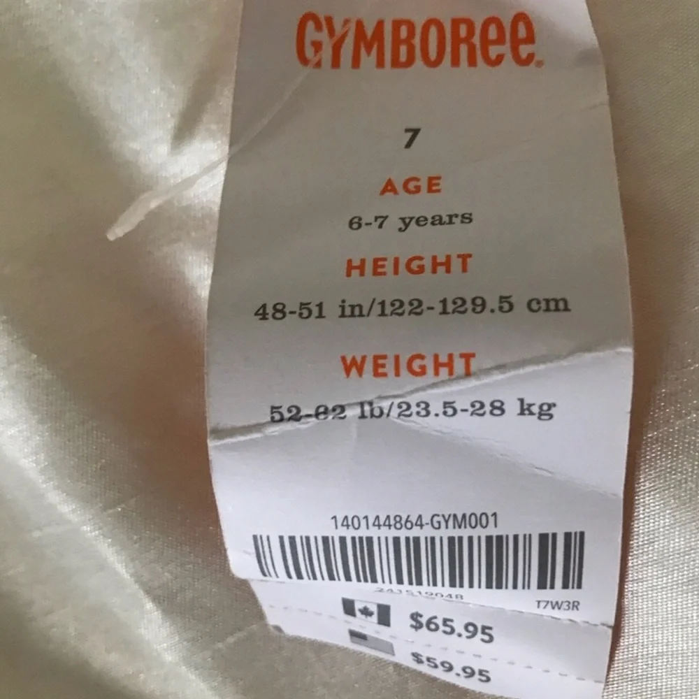 Gymboree Girls White & Gold Party Dress NWT Age 7